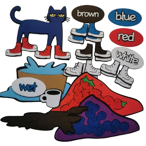Pete the cat I love my white shoes FS010